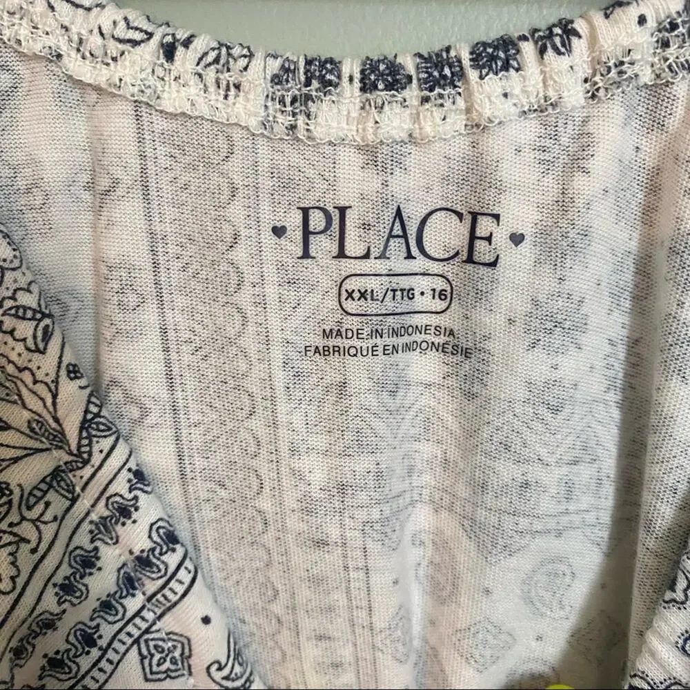 Girl’s Bandana Print Fit Flare Dress